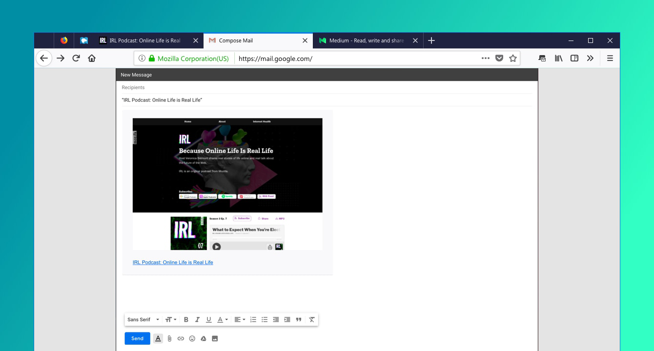 Email Tabs (for Mozilla Firefox)