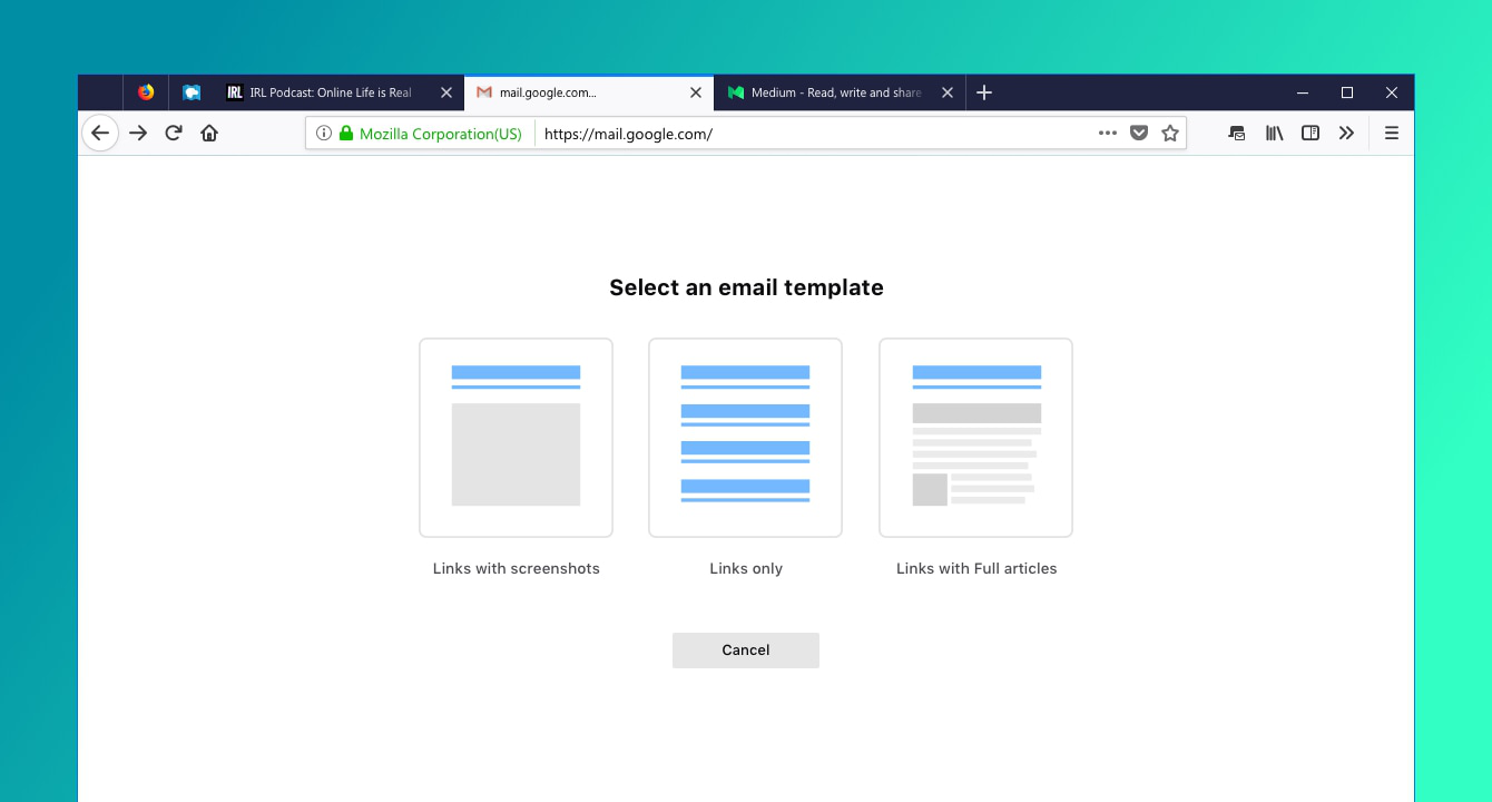 Email Tabs (for Mozilla Firefox)