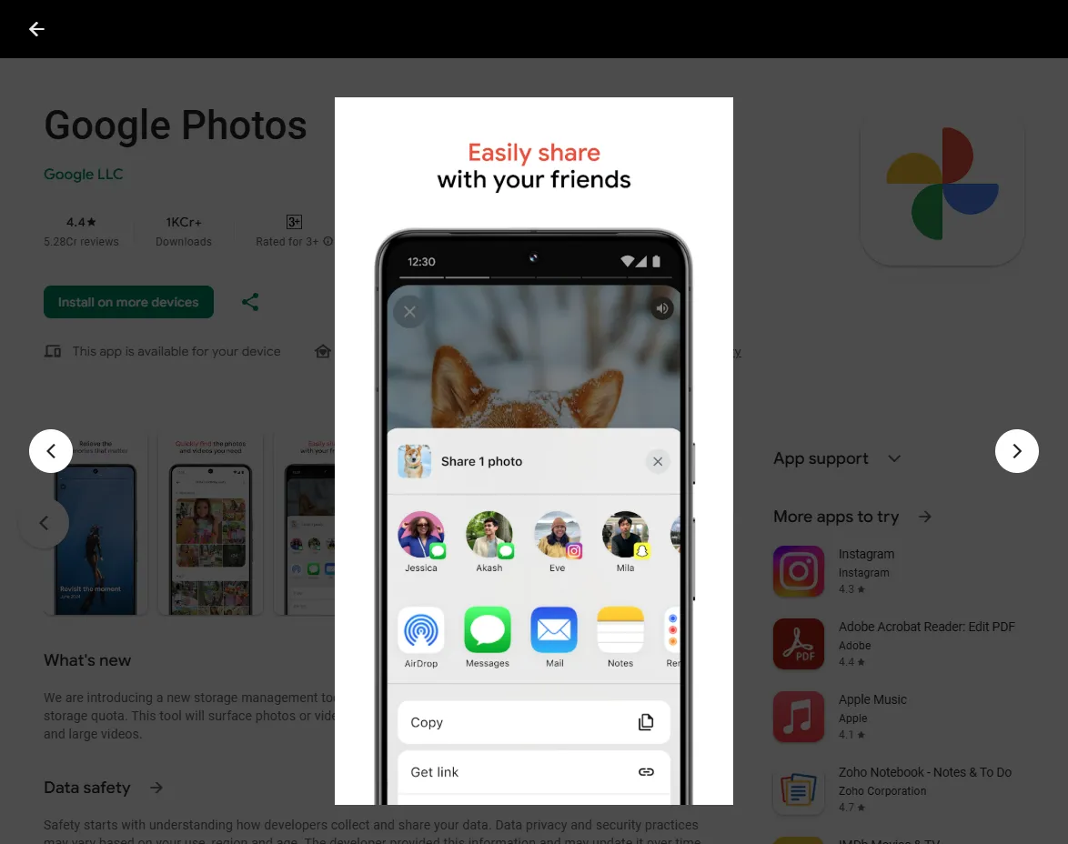 google loves ios so much they put ios screenshot on their android app.