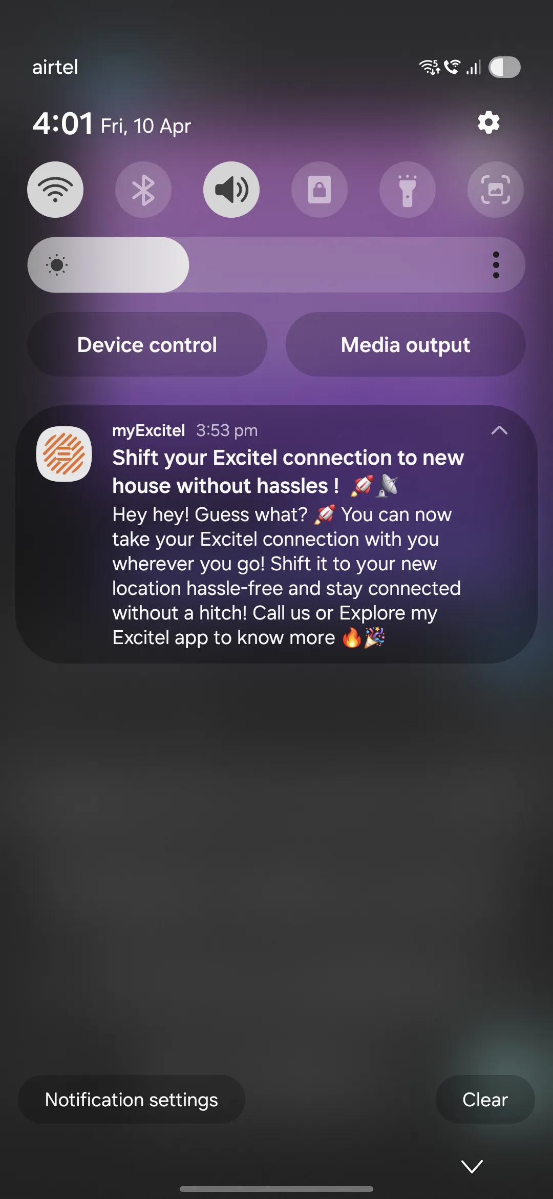 Shift your Excitel connection