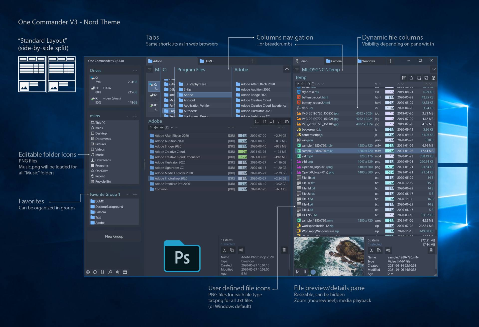 OneCommander Nord Theme